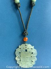 MaxSold Auction: Vintage Chinese Light Green Jade Pendant Beaded Necklace - Toronto (Ontario, Canada) PARTNER MANAGED Estate Sale Online Auction - Merton Street