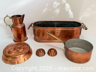 MaxSold Auction: Vintage Copper Kitchen Decor Lot  - Toronto (Ontario, Canada) PARTNER MANAGED Estate Sale Online Auction - Merton Street