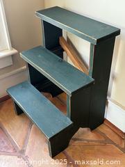 MaxSold Auction: Vintage Dark Green Wooden Step Stool - Toronto (Ontario, Canada) PARTNER MANAGED Estate Sale Online Auction - Merton Street