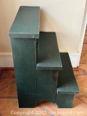 MaxSold Auction: Vintage Dark Green Wooden Step Stool - Toronto (Ontario, Canada) PARTNER MANAGED Estate Sale Online Auction - Merton Street