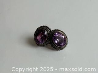 MaxSold Auction: Vintage Freshwater Pearl, Amethyst + Garnet Bead Necklaces + Sterling Silver Earrings  - Toronto (Ontario, Canada) PARTNER MANAGED Estate Sale Online Auction - Merton Street