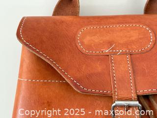 MaxSold Auction: Vintage Handmade Tan Leather Backpack  - Toronto (Ontario, Canada) PARTNER MANAGED Estate Sale Online Auction - Merton Street
