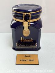 MaxSold Auction: Vintage Harrods Name Tag + Ceramic Jar  - Toronto (Ontario, Canada) PARTNER MANAGED Estate Sale Online Auction - Merton Street