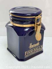 MaxSold Auction: Vintage Harrods Name Tag + Ceramic Jar  - Toronto (Ontario, Canada) PARTNER MANAGED Estate Sale Online Auction - Merton Street