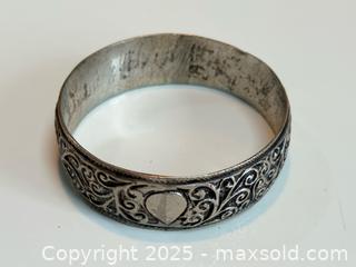 MaxSold Auction: Vintage Heavy Moroccan Silver Bracelet  - Toronto (Ontario, Canada) PARTNER MANAGED Estate Sale Online Auction - Merton Street