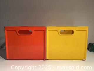 MaxSold Auction: Vintage MCM Molded Plastic Crates  - Toronto (Ontario, Canada) PARTNER MANAGED Estate Sale Online Auction - Merton Street