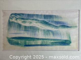 MaxSold Auction: Vintage MCM Pastel on Paper Nude Figure Painting  - Toronto (Ontario, Canada) PARTNER MANAGED Estate Sale Online Auction - Merton Street