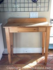 MaxSold Auction: Vintage One Drawer Pine Hall or Side Table  - Toronto (Ontario, Canada) PARTNER MANAGED Estate Sale Online Auction - Merton Street