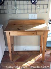 MaxSold Auction: Vintage One Drawer Pine Hall or Side Table  - Toronto (Ontario, Canada) PARTNER MANAGED Estate Sale Online Auction - Merton Street
