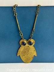 MaxSold Auction: Vintage Rafael Canadian Designer Signed Brass Owl Pendant Necklace - Toronto (Ontario, Canada) PARTNER MANAGED Estate Sale Online Auction - Merton Street