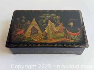 MaxSold Auction: Vintage Soviet Russian Hand-Painted Lacquer Box - Toronto (Ontario, Canada) PARTNER MANAGED Estate Sale Online Auction - Merton Street