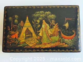MaxSold Auction: Vintage Soviet Russian Hand-Painted Lacquer Box - Toronto (Ontario, Canada) PARTNER MANAGED Estate Sale Online Auction - Merton Street
