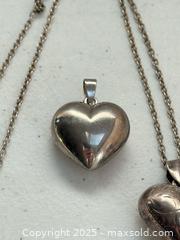 MaxSold Auction: Vintage Sterling Heart Pendant + Chain  - Toronto (Ontario, Canada) PARTNER MANAGED Estate Sale Online Auction - Merton Street