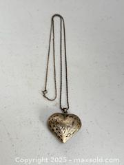 MaxSold Auction: Vintage Sterling Necklace + Heart Pendant  - Toronto (Ontario, Canada) PARTNER MANAGED Estate Sale Online Auction - Merton Street