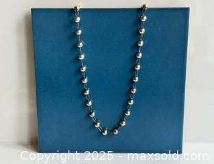 MaxSold Auction: Vintage Sterling Silver Ball Chain Necklace  - Toronto (Ontario, Canada) PARTNER MANAGED Estate Sale Online Auction - Merton Street