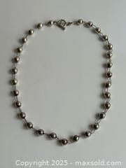 MaxSold Auction: Vintage Sterling Silver Ball Chain Necklace  - Toronto (Ontario, Canada) PARTNER MANAGED Estate Sale Online Auction - Merton Street