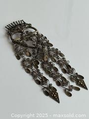 MaxSold Auction: Vintage Sylvsmidja of Voss Norway 830 Silver Crown Dangling Heart Wedding Brooch - Toronto (Ontario, Canada) PARTNER MANAGED Estate Sale Online Auction - Merton Street