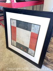 MaxSold Auction: Abstract Geometric Framed Wall Art with Black Frame - Garden City (Georgia, USA) SELLER MANAGED Downsizing Online Auction - Bryce Industrial Drive