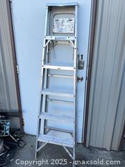 MaxSold Auction: Aluminum 5-Step A-Frame Stepladder with Tool Tray - Garden City (Georgia, USA) SELLER MANAGED Downsizing Online Auction - Bryce Industrial Drive