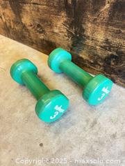 MaxSold Auction: Bollinger 3 lb Vinyl-Coated Dumbbell Pair, Green - Garden City (Georgia, USA) SELLER MANAGED Downsizing Online Auction - Bryce Industrial Drive