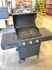 MaxSold Auction: Char-Broil 3-Burner Propane Gas Grill with Cart - Garden City (Georgia, USA) SELLER MANAGED Downsizing Online Auction - Bryce Industrial Drive