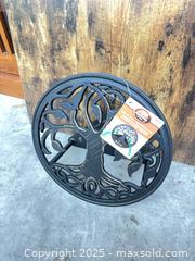 MaxSold Auction: Decorative Wall-Mounted Garden Hose Reel, Matte Black Metal - Garden City (Georgia, USA) SELLER MANAGED Downsizing Online Auction - Bryce Industrial Drive