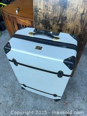 MaxSold Auction: DVF Diane von Furstenberg Off-White Hard-Shell Spinner Suitcase - Garden City (Georgia, USA) SELLER MANAGED Downsizing Online Auction - Bryce Industrial Drive