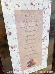 MaxSold Auction: Eskimo Legend Quote in Dark Wood Picture Frame  - Garden City (Georgia, USA) SELLER MANAGED Downsizing Online Auction - Bryce Industrial Drive