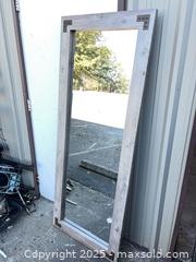 MaxSold Auction: Framed Weathered Gray Wood Wall Mirror 27" x 70" - Garden City (Georgia, USA) SELLER MANAGED Downsizing Online Auction - Bryce Industrial Drive