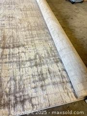 MaxSold Auction: Large Abstract Contemporary Textured Area Rug 18'x13' Beige/Gray - Garden City (Georgia, USA) SELLER MANAGED Downsizing Online Auction - Bryce Industrial Drive