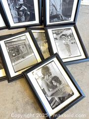 MaxSold Auction: Lot of 12 Framed Black-and-White Photographic Prints - Garden City (Georgia, USA) SELLER MANAGED Downsizing Online Auction - Bryce Industrial Drive