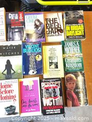 MaxSold Auction: Lot of 18 Used Paperback Books — True Crime & Literary Fiction - Garden City (Georgia, USA) SELLER MANAGED Downsizing Online Auction - Bryce Industrial Drive