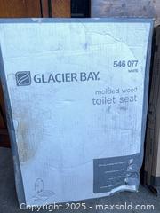 MaxSold Auction: Lot of 3 Elongated Molded Wood Toilet Seats with Top-Tite Hinges - Garden City (Georgia, USA) SELLER MANAGED Downsizing Online Auction - Bryce Industrial Drive