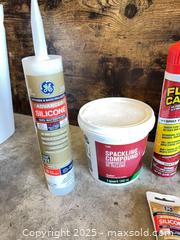 MaxSold Auction: Lot of 6 Assorted Caulk, Sealant, Silicone & Spackle - Garden City (Georgia, USA) SELLER MANAGED Downsizing Online Auction - Bryce Industrial Drive
