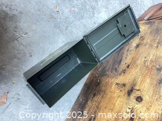 MaxSold Auction: Military-Style Metal Box, Stamped Steel - Garden City (Georgia, USA) SELLER MANAGED Downsizing Online Auction - Bryce Industrial Drive
