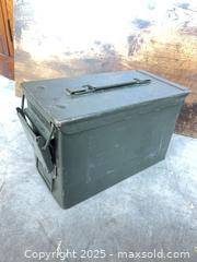MaxSold Auction: Military-Style Metal Box, Stamped Steel - Garden City (Georgia, USA) SELLER MANAGED Downsizing Online Auction - Bryce Industrial Drive