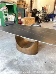 MaxSold Auction: Modern Matte Black Sculptural Pedestal Dining/Conference Table - Garden City (Georgia, USA) SELLER MANAGED Downsizing Online Auction - Bryce Industrial Drive