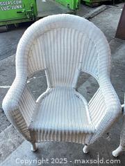 MaxSold Auction: Pair of White Wicker Armchairs - Garden City (Georgia, USA) SELLER MANAGED Downsizing Online Auction - Bryce Industrial Drive