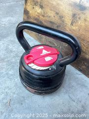 MaxSold Auction: Peakform 40 lb Adjustable Kettlebell (Dial/Stack Style) - Garden City (Georgia, USA) SELLER MANAGED Downsizing Online Auction - Bryce Industrial Drive