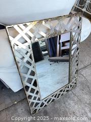 MaxSold Auction: Rectangular Wall Mirror, Distressed Silver Metal Frame, 24.5"x32.75" - Garden City (Georgia, USA) SELLER MANAGED Downsizing Online Auction - Bryce Industrial Drive