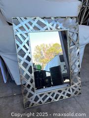 MaxSold Auction: Rectangular Wall Mirror, Distressed Silver Metal Frame, 24.5"x32.75" - Garden City (Georgia, USA) SELLER MANAGED Downsizing Online Auction - Bryce Industrial Drive