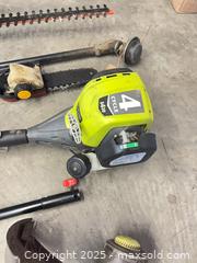 MaxSold Auction: Ryobi S430 Gas Multi-Head Outdoor Power Tool with various attachments, as is  - Garden City (Georgia, USA) SELLER MANAGED Downsizing Online Auction - Bryce Industrial Drive