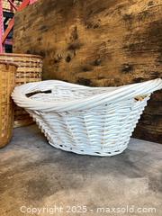 MaxSold Auction: Set of 3 Woven Wicker/Rattan Storage Baskets - Garden City (Georgia, USA) SELLER MANAGED Downsizing Online Auction - Bryce Industrial Drive