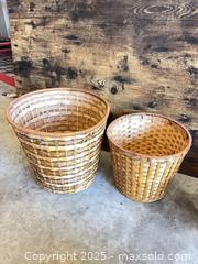 MaxSold Auction: Set of 3 Woven Wicker/Rattan Storage Baskets - Garden City (Georgia, USA) SELLER MANAGED Downsizing Online Auction - Bryce Industrial Drive