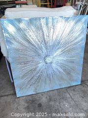 MaxSold Auction: Silver Flower Square Canvas Wall Art  - Garden City (Georgia, USA) SELLER MANAGED Downsizing Online Auction - Bryce Industrial Drive