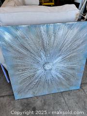 MaxSold Auction: Silver Flower Square Canvas Wall Art  - Garden City (Georgia, USA) SELLER MANAGED Downsizing Online Auction - Bryce Industrial Drive