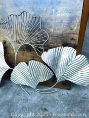 MaxSold Auction: Silver Metal Leaf Wall Art on Wood Panel - Garden City (Georgia, USA) SELLER MANAGED Downsizing Online Auction - Bryce Industrial Drive