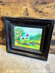 MaxSold Auction: Vintage Authenticated & Signed Louis Cardin Children Playing Enamel on Copper Painting  - Garden City (Georgia, USA) SELLER MANAGED Downsizing Online Auction - Bryce Industrial Drive