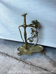 MaxSold Auction: Vintage Brass Chamberstick Candle Holder, Victorian Style - Garden City (Georgia, USA) SELLER MANAGED Downsizing Online Auction - Bryce Industrial Drive