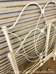 MaxSold Auction: Vintage Ornate Metal Twin Bed Frame with Headboard & Footboard - Garden City (Georgia, USA) SELLER MANAGED Downsizing Online Auction - Bryce Industrial Drive